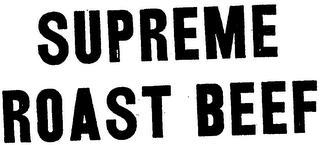 SUPREME ROAST BEEF logo