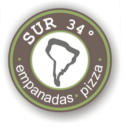 SUR 34 EMPANADAS PIZZA logo