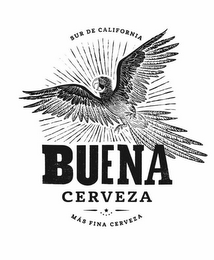 SUR DE CALIFORNIA BUENA CERVEZA MÁS FINA CERVEZA logo