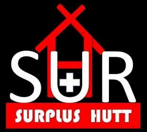 SUR HUTT SURPLUS HUTT logo
