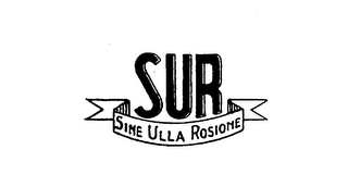 SUR SINE ULLA ROSIONE logo