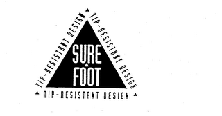 SURE FOOT TIP-RESISTANT DESIGN logo