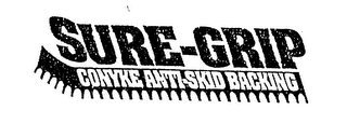 SURE-GRIP CONYKE ANTI-SKID BACKING logo