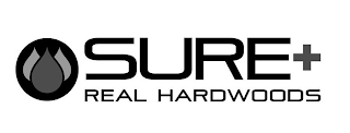 SURE+ REAL HARDWOODS logo