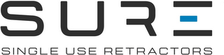 SURE SINGLE USE RETRACTORS logo
