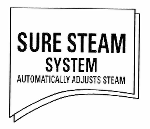 SURE STEAM SYSTEM AUTOMATICALLY ADJUSTS STEAM logo