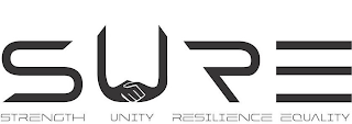 SURE STRENGTH UNITY RESILENCE EQUALITY logo