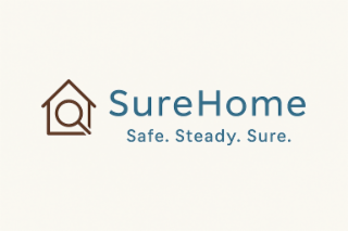 SUREHOME SAFE. STEADY. SURE. logo