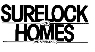 SURELOCK FOR HOMES AND APARTMENTS logo