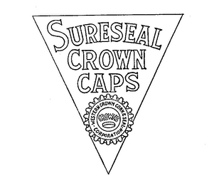 SURESEAL CROWN CAPS WESTERN CROWN CORK & SEAL CORPORATION CROWNS logo