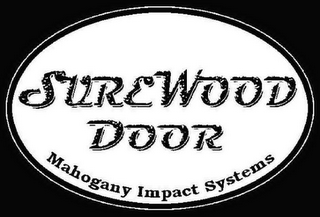 SUREWOOD DOOR MAHOGANY IMPACT SYSTEMS logo