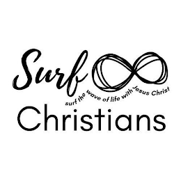 SURF 8 CHRISTIANS, SURF THE WAVE OF LIFE WITH JESUS CHRIST logo