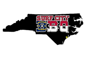 SURF CITY BBQ NC logo