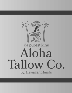 SURF DA PUREST KINE ALOHA TALLOW CO. BY: HAWAIIAN HANDS logo