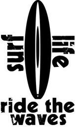 SURF LIFE RIDE THE WAVES logo