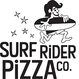 SURF RIDER PIZZA CO. logo