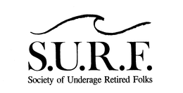 S.U.R.F. SOCIETY OF UNDERAGE RETIRED FOLKS logo