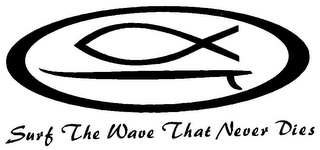 SURF THE WAVE THAT NEVER DIES logo