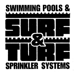 SURF & TURF SWIMMING POOLS & SPRINKLER SYSTEMS logo