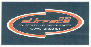 SURFACE 1030 COMPETITION MOUSING SURFACES WWW.FUNC.NET logo