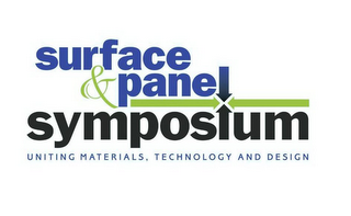 SURFACE & PANEL SYMPOSIUM UNITING MATERIALS, TECHNOLOGY AND DESIGN logo