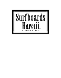SURFBOARDS HAWAII HALEIWA, HAWAII logo