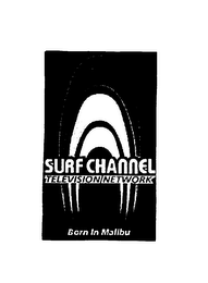 SURFCHANNEL TELEVISION NETWORK BORN IN MALIBU logo