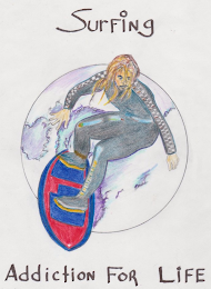 SURFING ADDICTION FOR LIFE logo