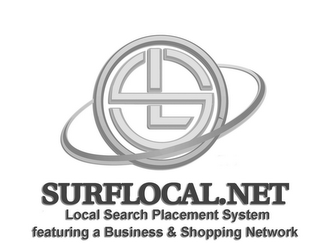 SURFLOCAL.NET LOCAL SEARCH PLACEMENT SYSTEM FEATURING A BUSINESS & SHOPPING NETWORK SL logo