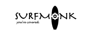 SURFMONK YOU'RE COVERED. logo