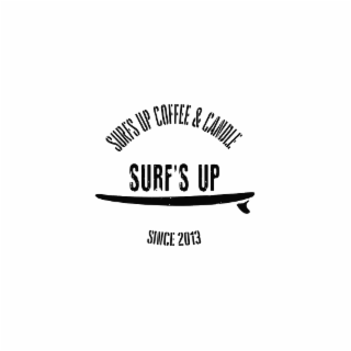 SURFS UP COFFEE & CANDLE SURF'S UP SINCE 2013 logo