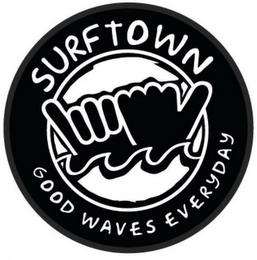 SURFTOWN GOOD WAVES EVERYDAY logo