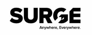 SURGE ANYWHERE, EVERYWHERE. logo