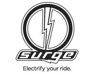 SURGE ELECTRIFY YOUR RIDE. logo