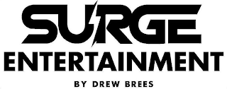 SURGE ENTERTAINMENT BY DREW BREES logo