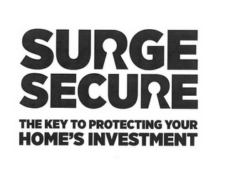 SURGE SECURE THE KEY TO PROTECTING YOURHOME'S INVESTMENT logo
