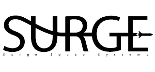 SURGE SURGE SPACE SYSTEMS logo