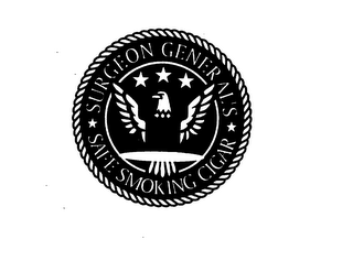 SURGEON GENERAL'S SAFE SMOKING CIGAR logo