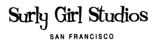 SURLY GIRL STUDIOS SAN FRANCISCO logo