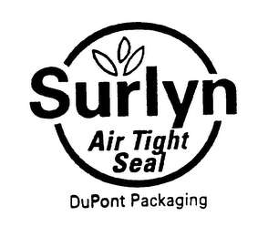 SURLYN AIR TIGHT SEAL DUPONT PACKAGING logo