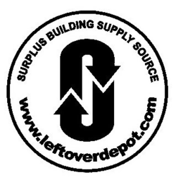 SURPLUS BUILDING SUPPLY SOURCE WWW.LEFTOVERDEPOT.COM logo