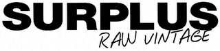 SURPLUS RAW VINTAGE logo