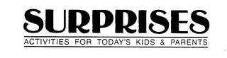 SURPRISES ACTIVITIES FOR TODAY'S KIDS & PARENTS logo
