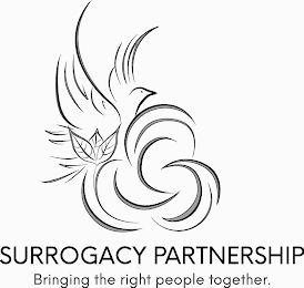 SURROGACY PARTNERSHIP BRINGING THE RIGHT PEOPLE TOGETHER. logo