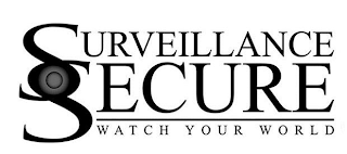 SURVEILLANCE SECURE WATCH YOUR WORLD logo