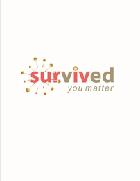 SURVIVED YOU MATTER logo