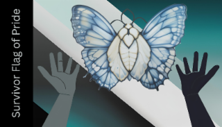 SURVIVOR FLAG OF PRIDE logo
