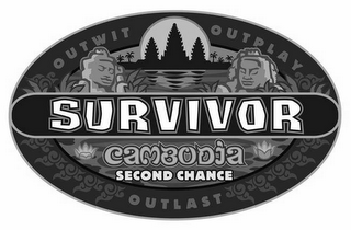 SURVIVOR OUTWIT OUTPLAY OUTLAST CAMBODIA SECOND CHANCE OUTLAST logo
