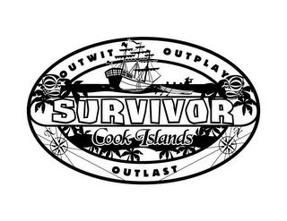 SURVIVOR OUTWIT OUTPLAY OUTLAST COOK ISLANDS logo
