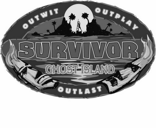 SURVIVOR OUTWIT OUTPLAY OUTLAST GHOST ISLAND logo